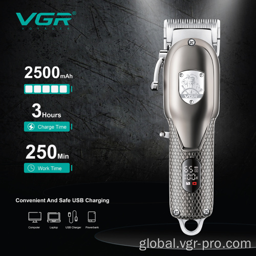 Metal Hair Clipper  VGR V276 metal barber rechargeable professional hair clipper Factory